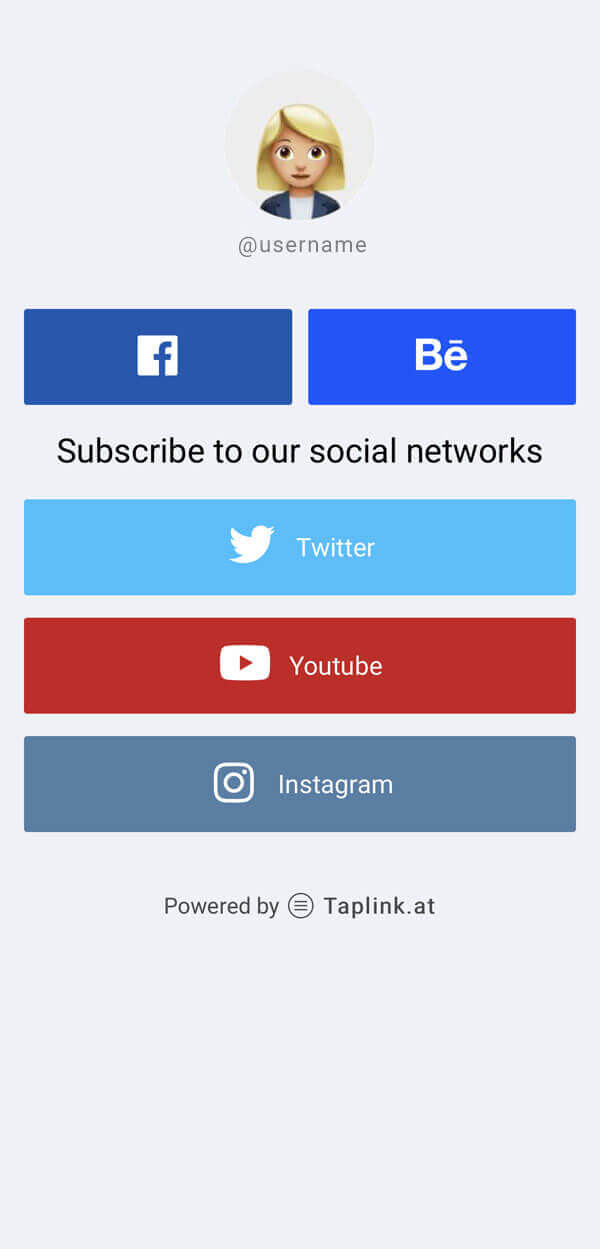 Taplink: Social networks